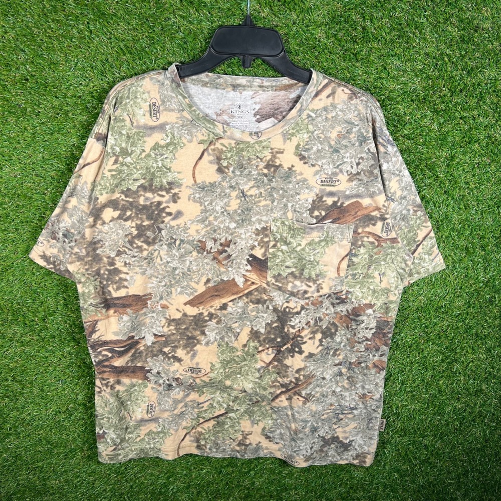 Kings Camo Desert Shadow Hunting Pocket T-Shirt Mens‎ XL Camouflage